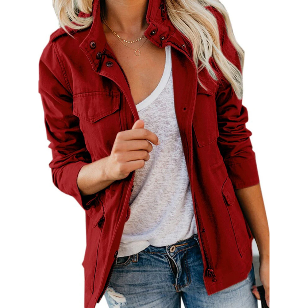Moderne Chique Jas Voor Dames | Ritssluiting