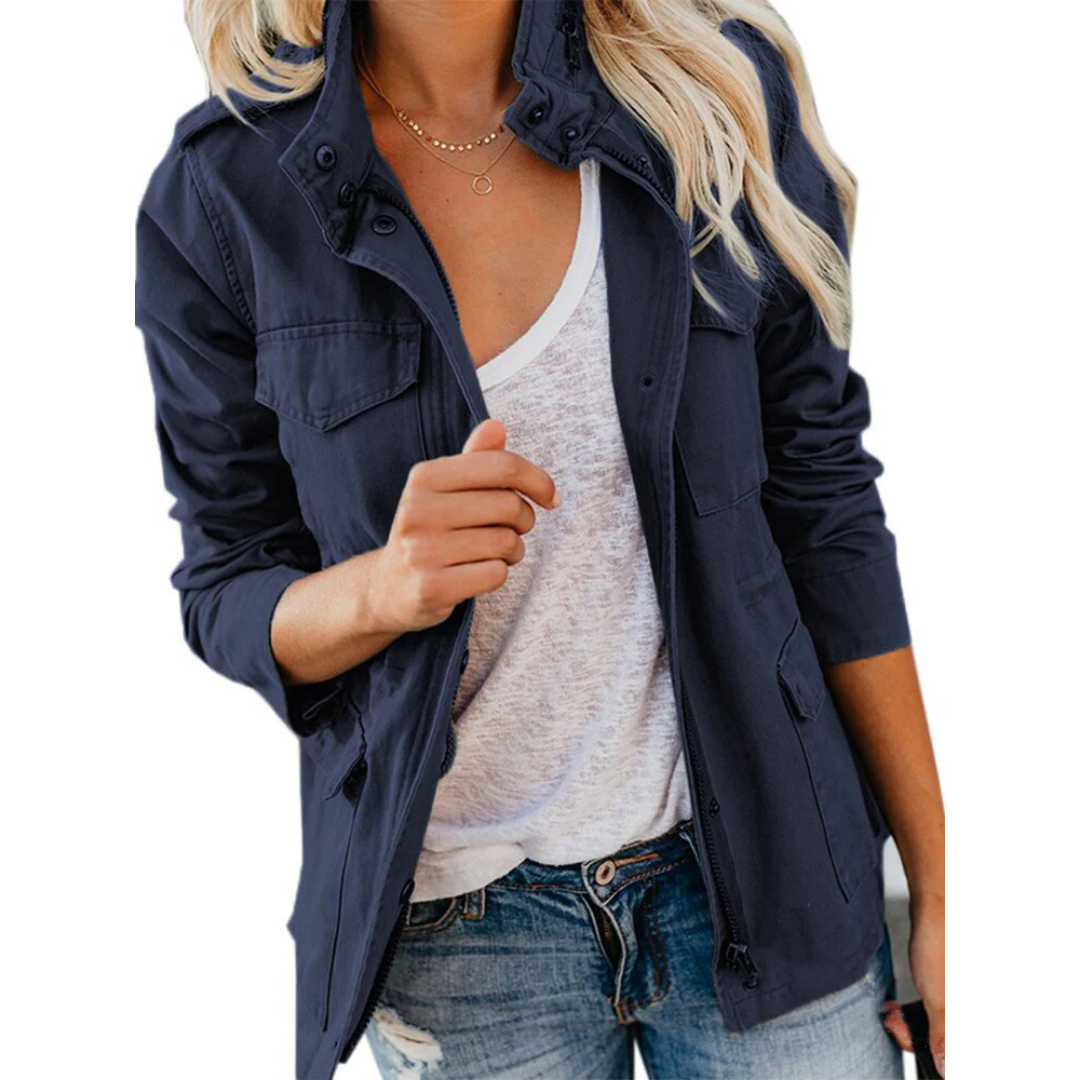 Moderne Chique Jas Voor Dames | Ritssluiting