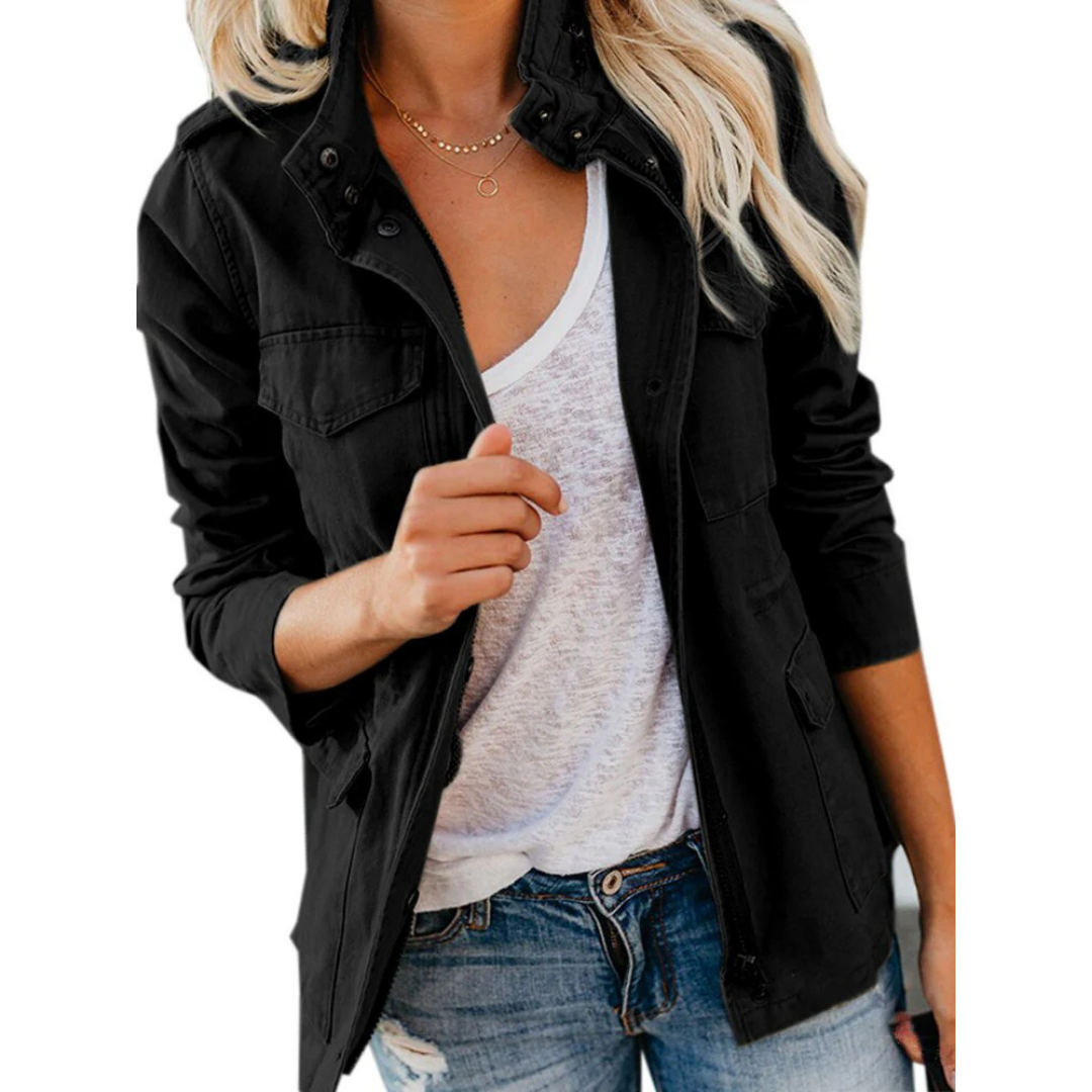 Moderne Chique Jas Voor Dames | Ritssluiting