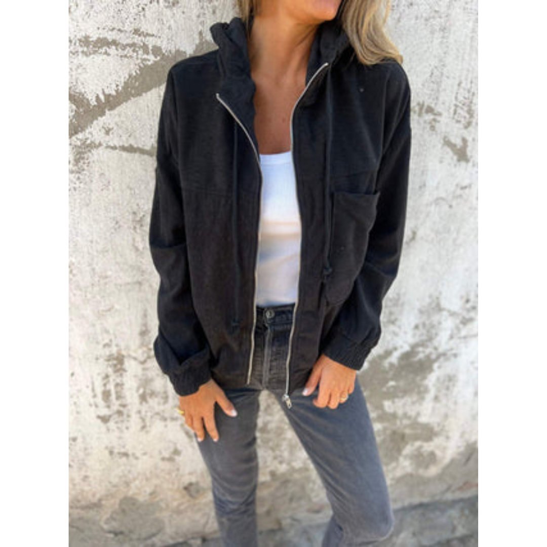 Dames-hoodie met rits – Comfortabel & Modern