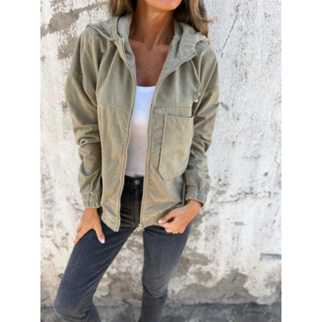 Dames-hoodie met rits – Comfortabel & Modern