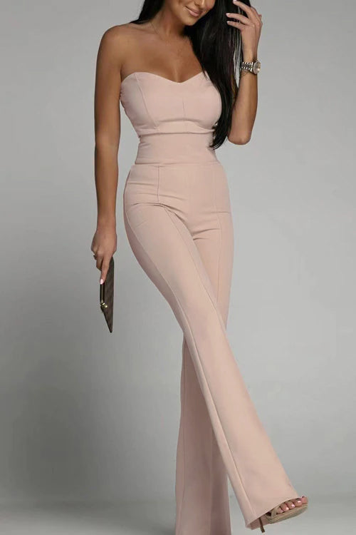 Elaris | Strapless Jumpsuit met Hoge Taille en Elegante Snit