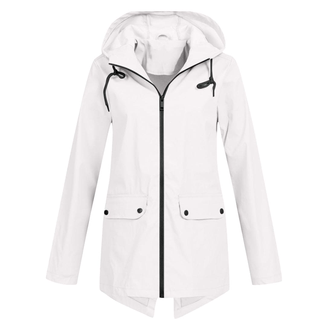 Dames Regenjack met Capuchon – Waterdicht & Modern