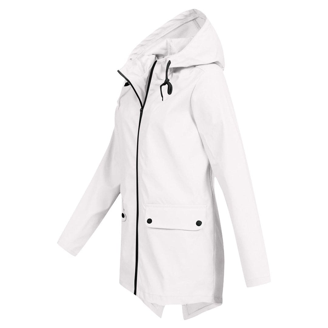Dames Regenjack met Capuchon – Waterdicht & Modern