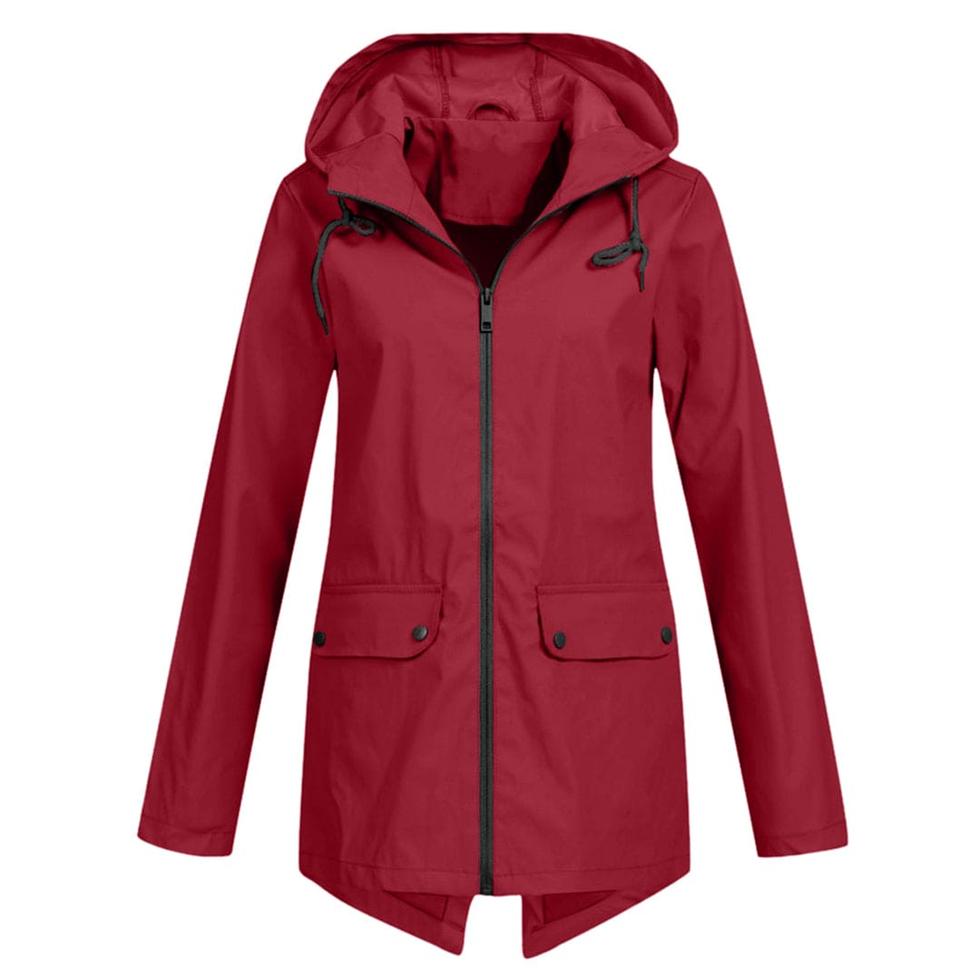 Dames Regenjack met Capuchon – Waterdicht & Modern
