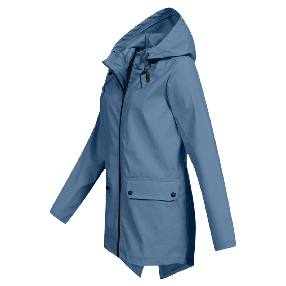 Dames Regenjack met Capuchon – Waterdicht & Modern