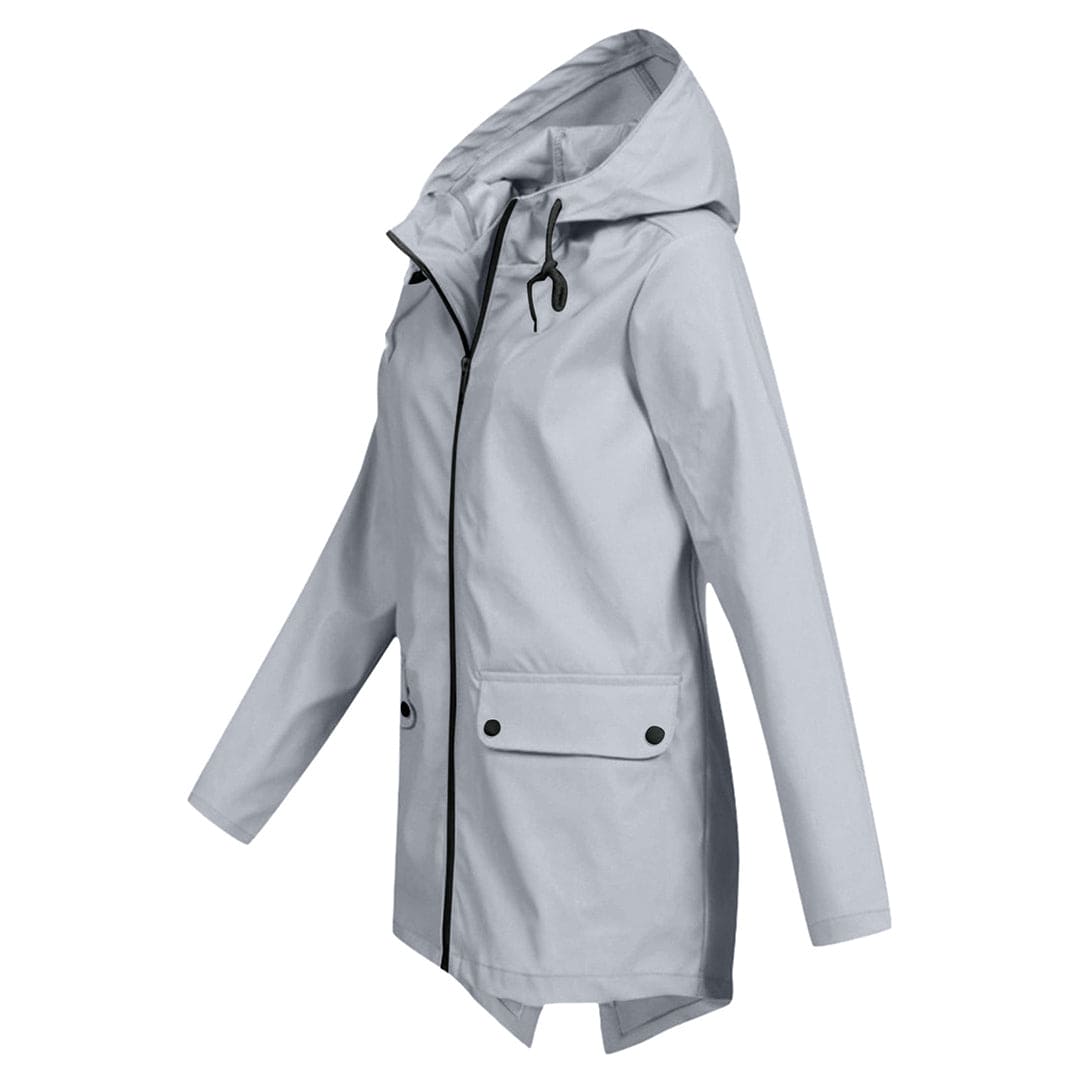 Dames Regenjack met Capuchon – Waterdicht & Modern