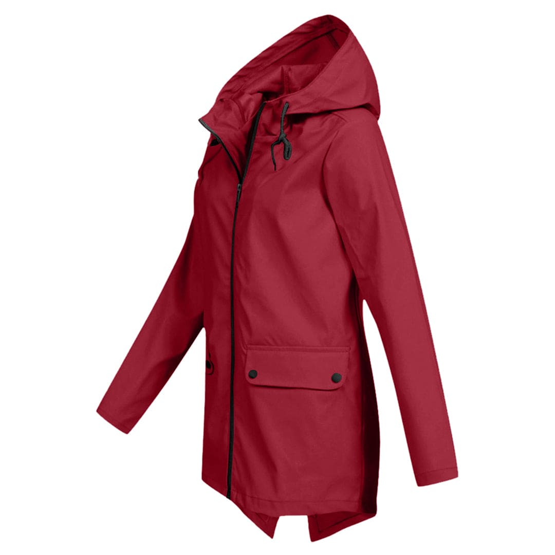 Dames Regenjack met Capuchon – Waterdicht & Modern