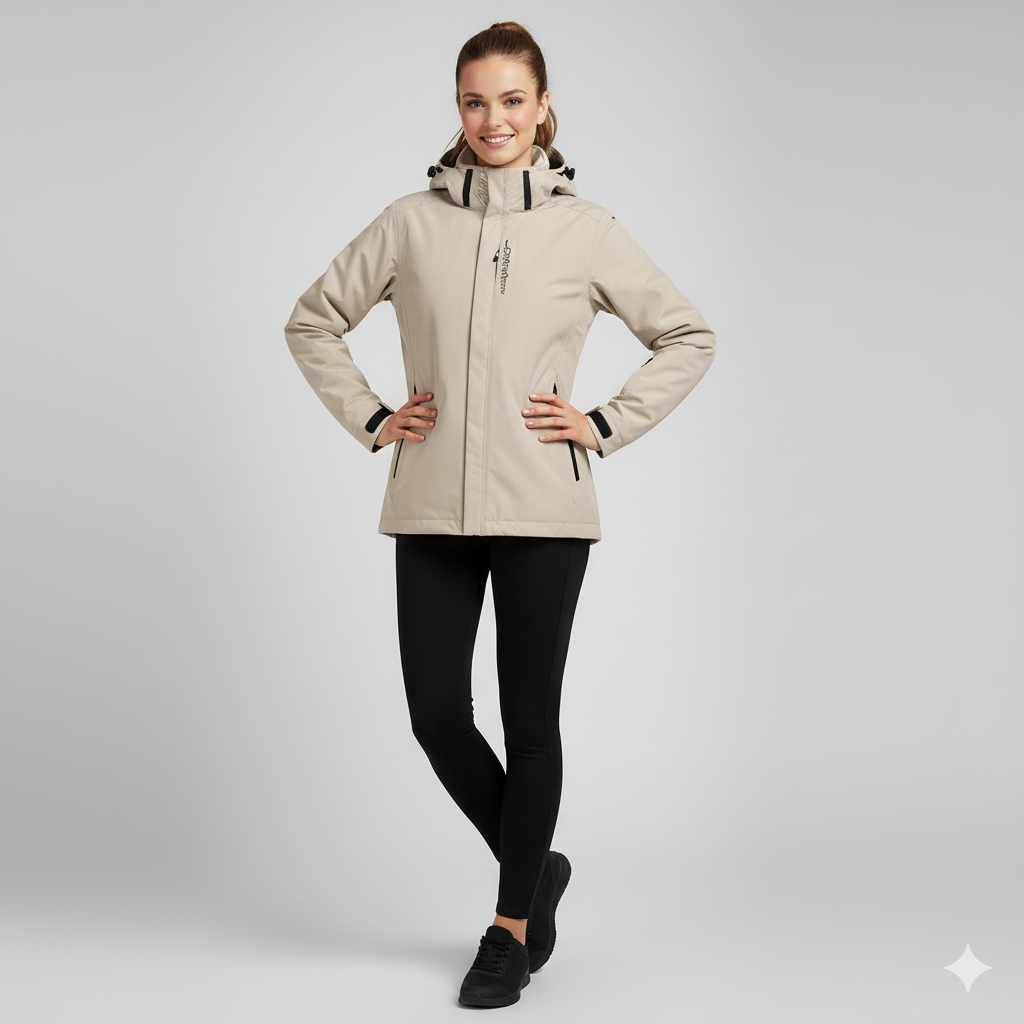 Elegante Dames Regenjas met Capuchon – Stijlvol & Weerbestendig