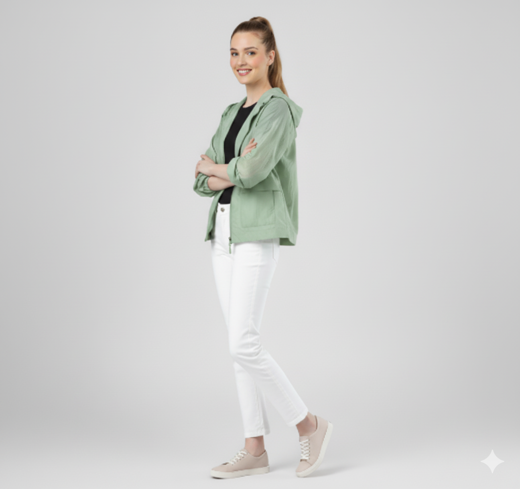 Dames Winddichte Regenjacke | Met Capuchon