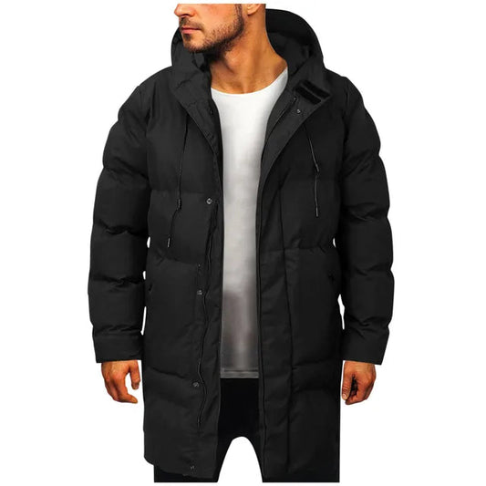 Heren Parka | Gewatteerd met Capuchon, Winterse Stijl 1