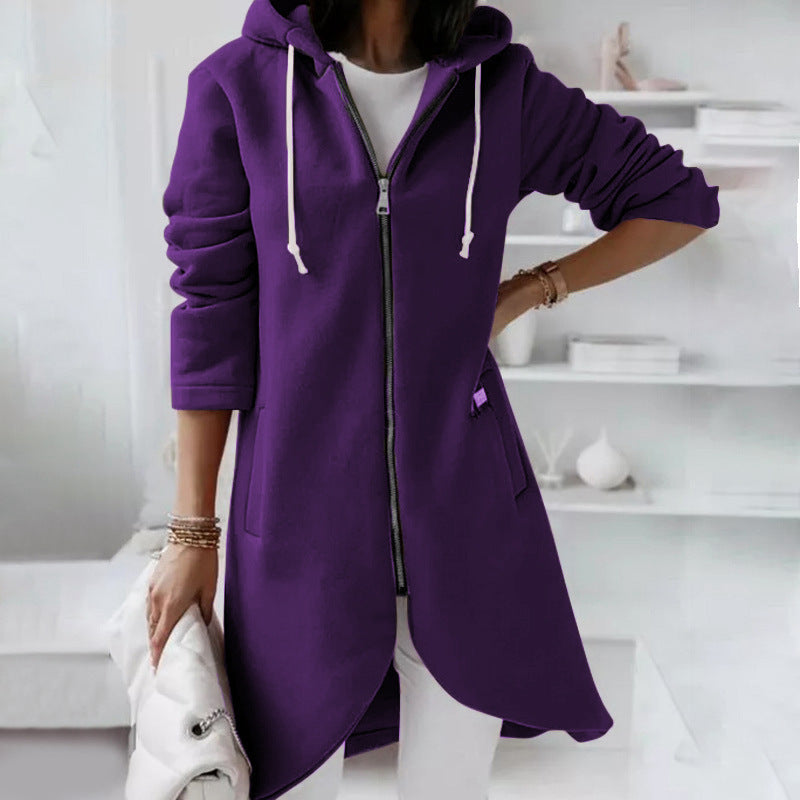 Damesjack met capuchon & rits – Warm & Casual