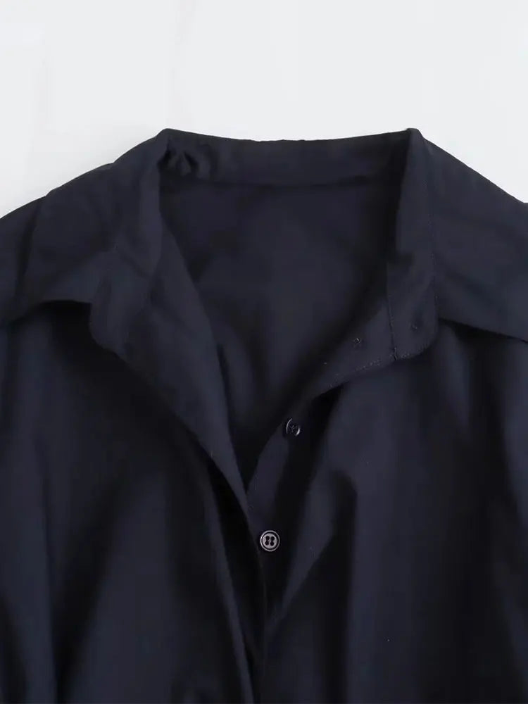 LORÈNE | Vintage Blouse met Strikdetail op de Rug