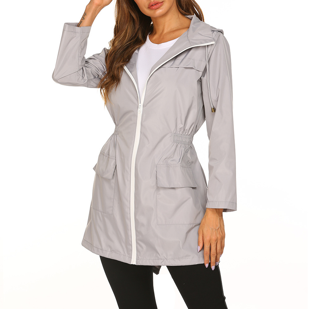 Dames Regenjacke met Kapuze | Lang