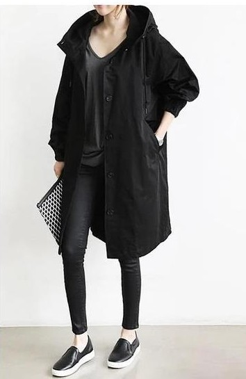 Dames Regenjacke | Met Knopsluiting Voor