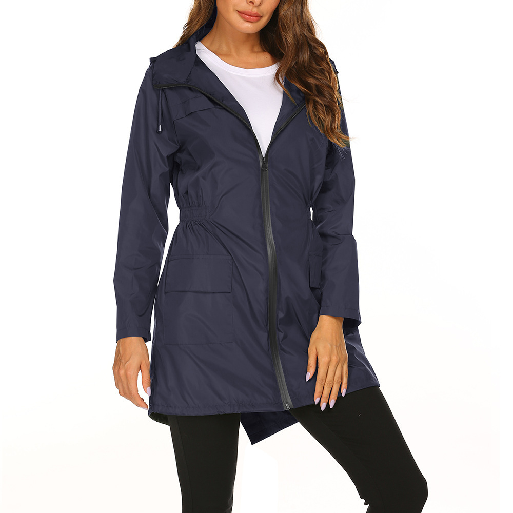 Dames Regenjacke met Kapuze | Lang