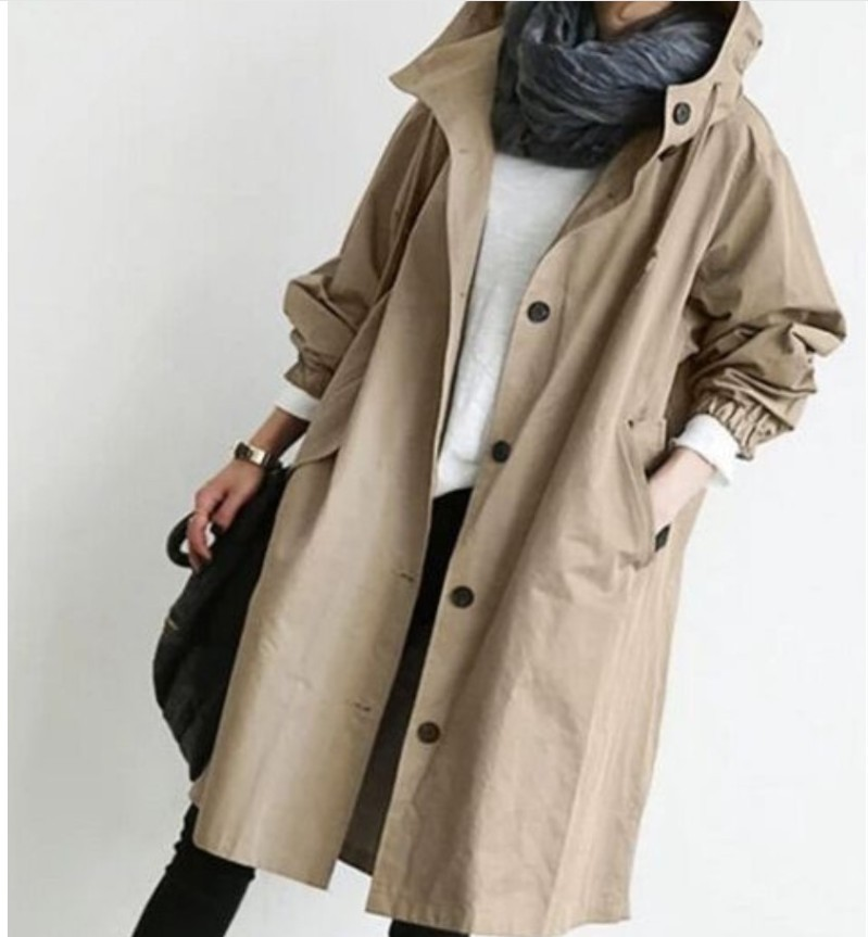 Dames Regenjacke | Met Knopsluiting Voor