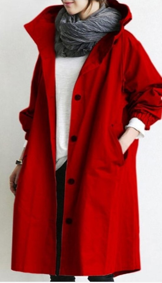 Dames Regenjacke | Met Knopsluiting Voor