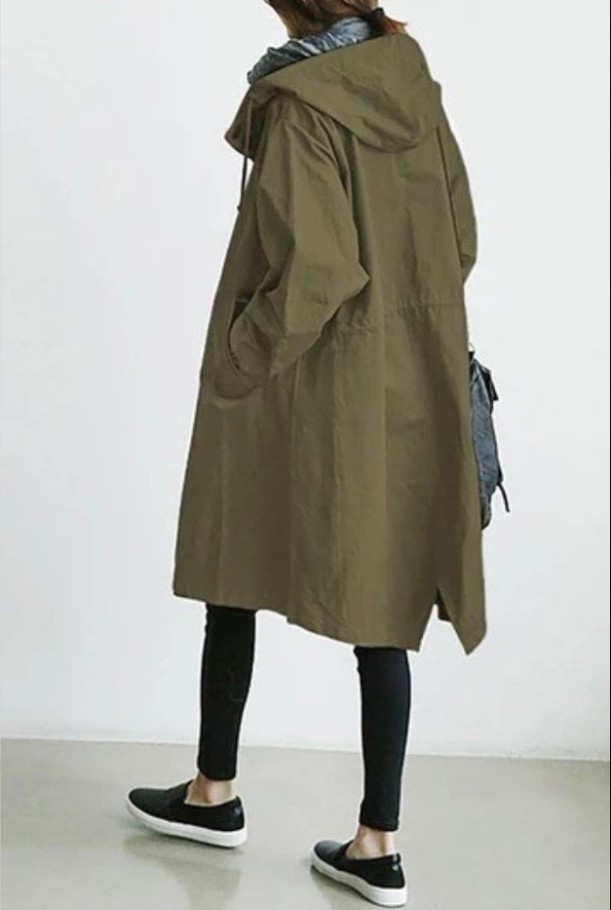 Dames Regenjacke | Met Knopsluiting Voor