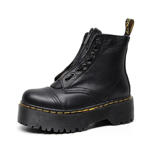Nova – Trendy Leren Laarzen voor Dames