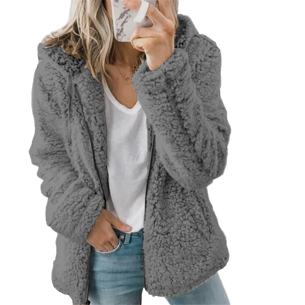 Dames-Hooded Jacket – Casual & Warm