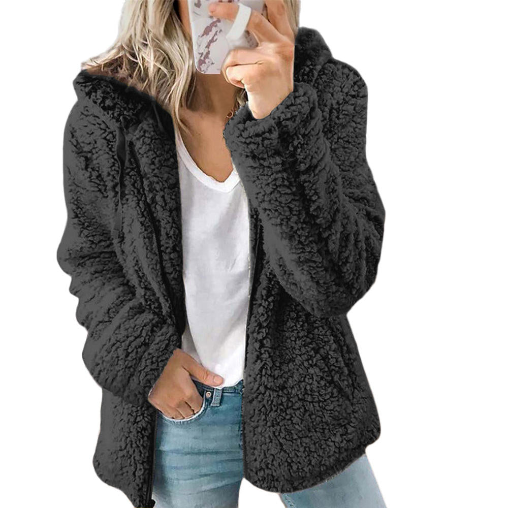 Dames-Hooded Jacket – Casual & Warm