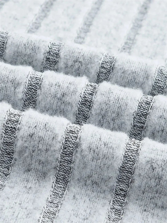 SYRENE | Ribgebreide midi kokerrok met hoge taille