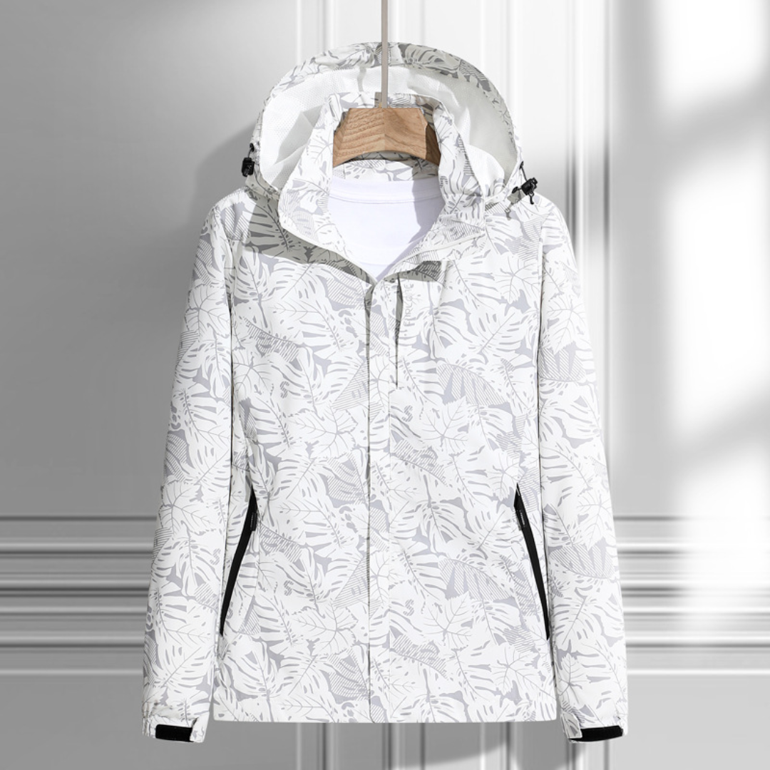 Dames-hooded jacket met rits – Waterdicht & Modern