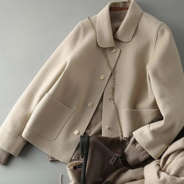 Dames Donsjack met Knopsluiting – Casual & Warm