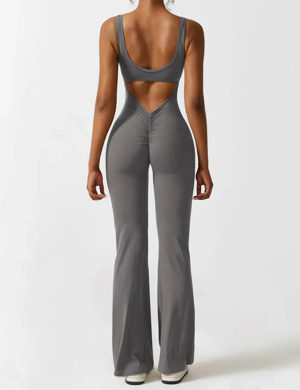 Elena Jumpsuit | Flared Fit | V-Back Design | Shaping & Comfort | Trendy Must-Have