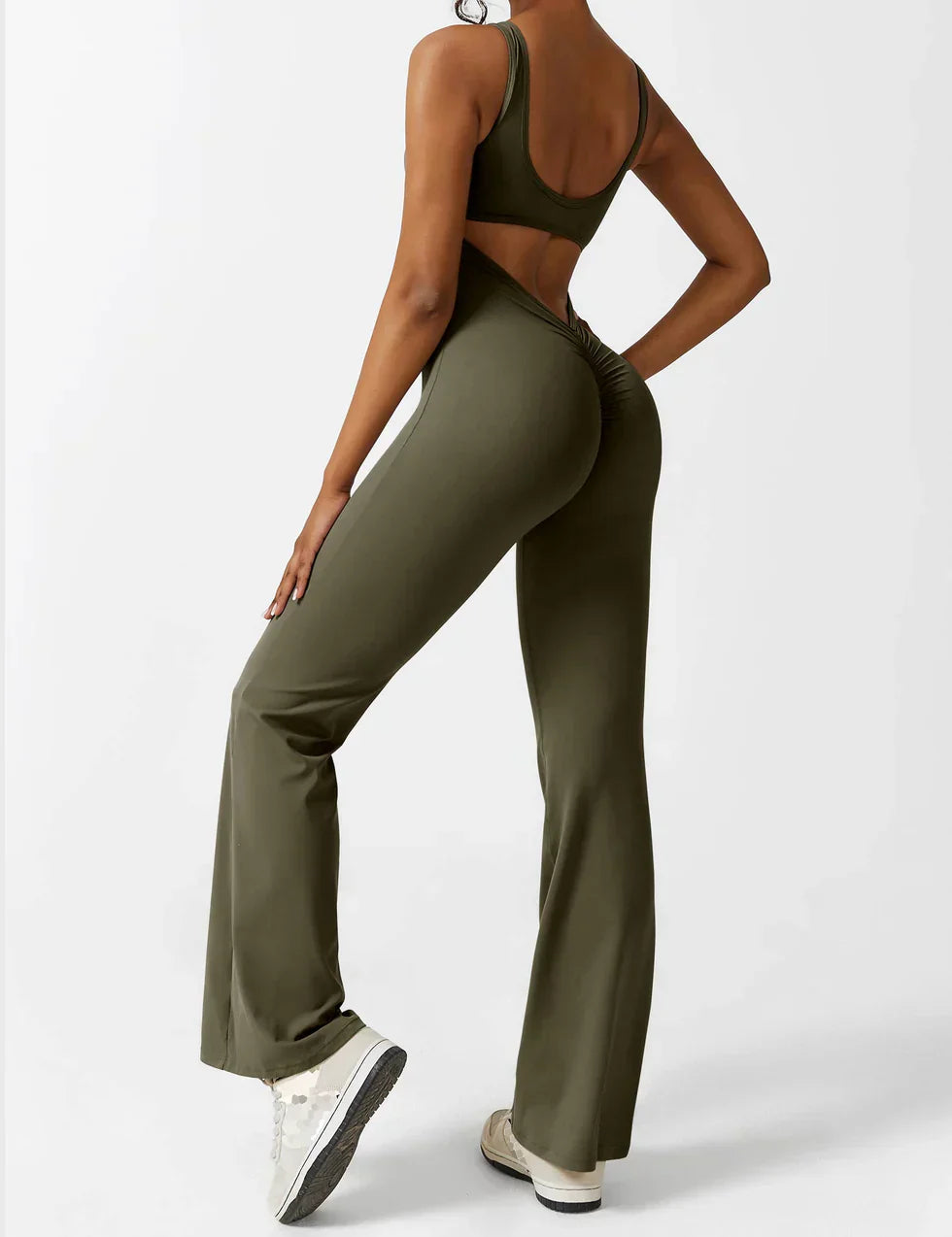 Elena Jumpsuit | Flared Fit | V-Back Design | Shaping & Comfort | Trendy Must-Have