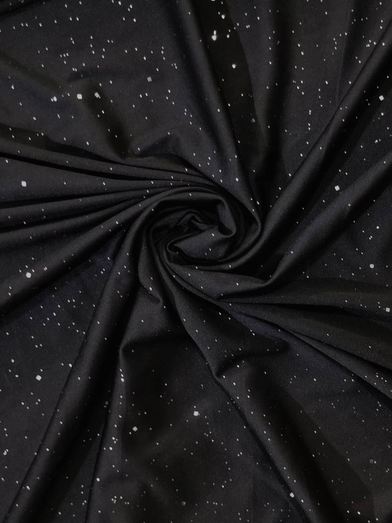 Solenya | Flared Broek van Glitterstof met Comfort Fit