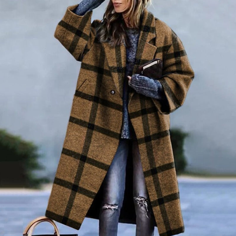 Karliney | Dames Casual Herfst Lange Jas | Warm
