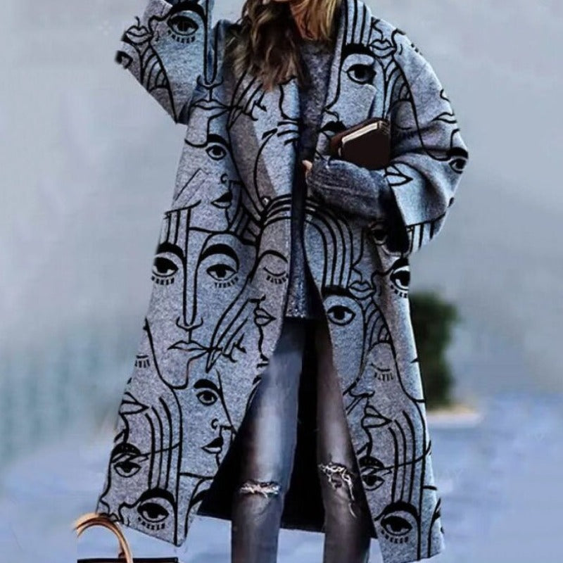 Karliney | Dames Casual Herfst Lange Jas | Warm