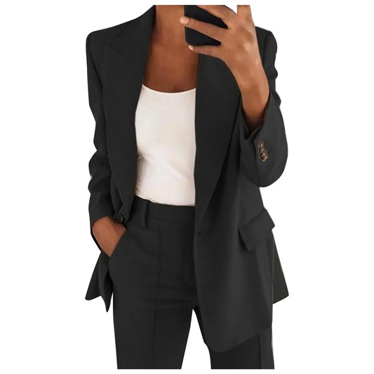 AMALIE | Effen Blazer & Pantalon Set voor Dames