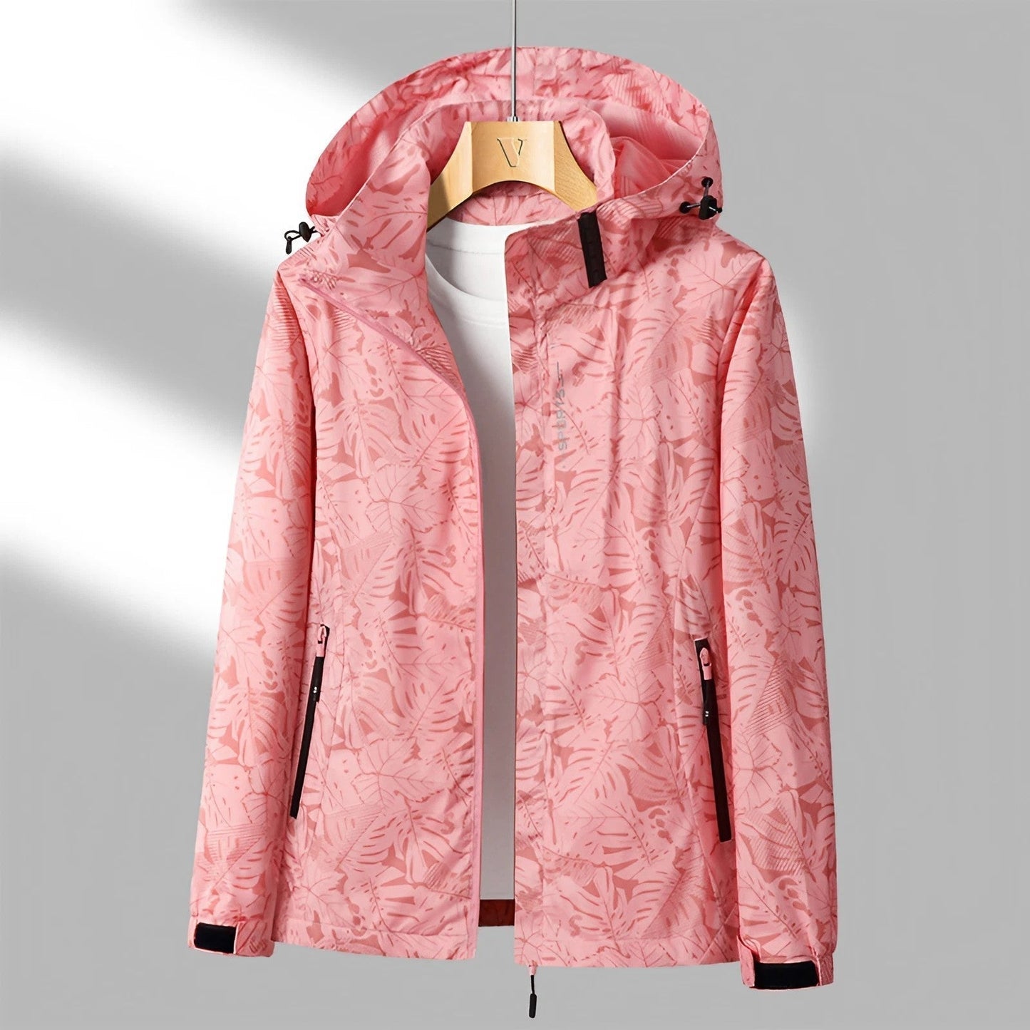 Dames-hooded jacket met rits – Waterdicht & Modern
