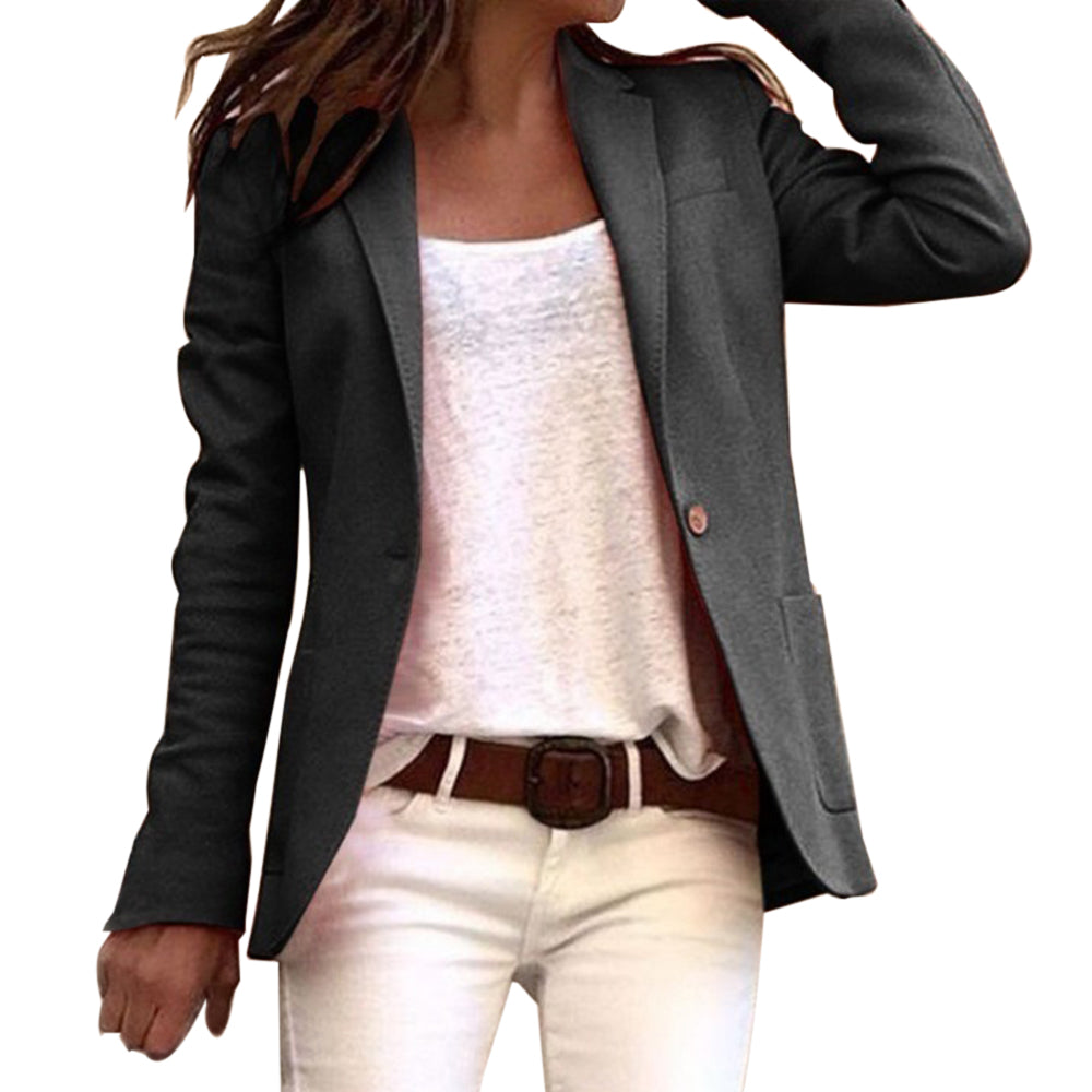 Smalle Blazer Met Lange Mouwen Voor Dames | Werk