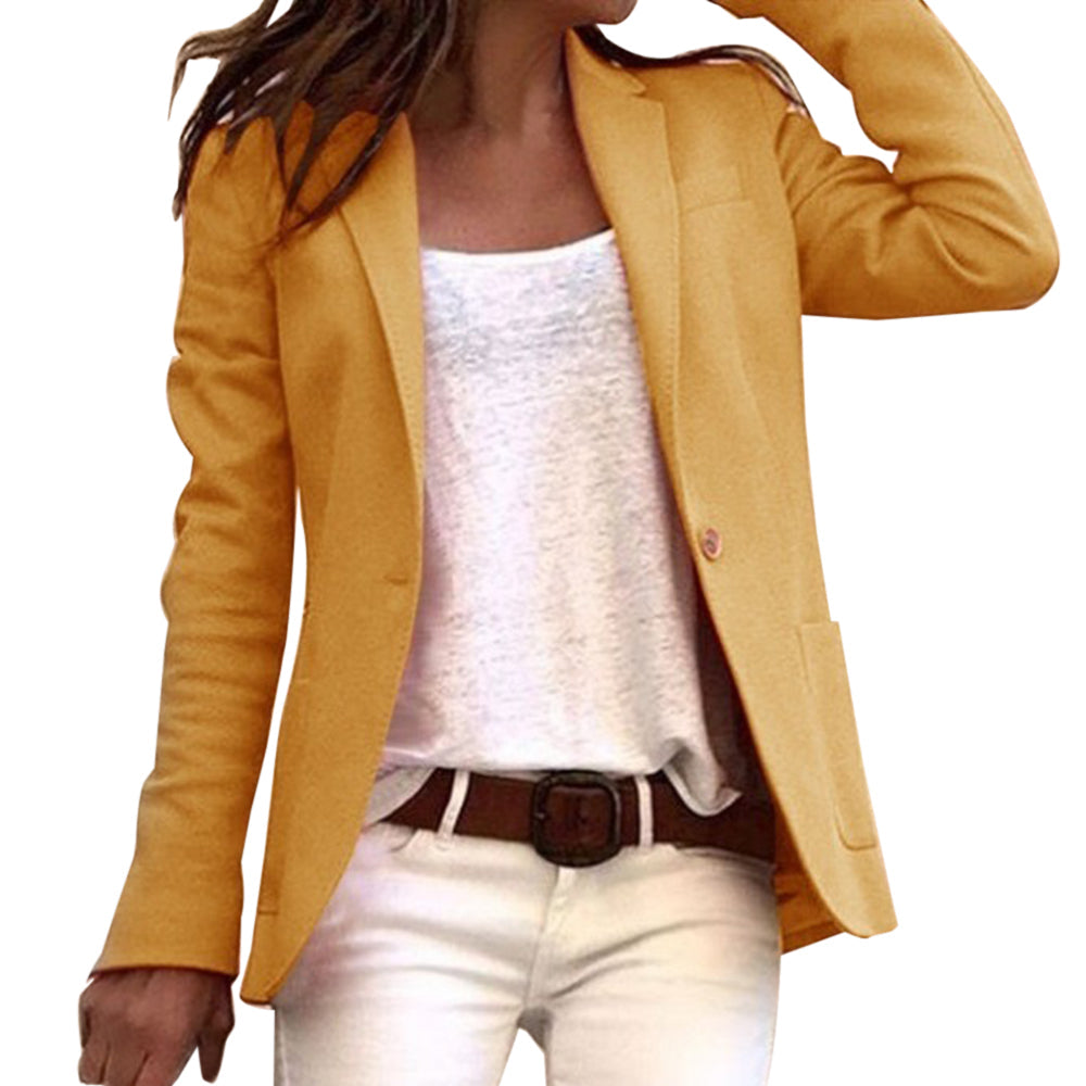 Smalle Blazer Met Lange Mouwen Voor Dames | Werk