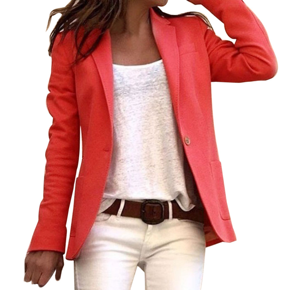 Smalle Blazer Met Lange Mouwen Voor Dames | Werk