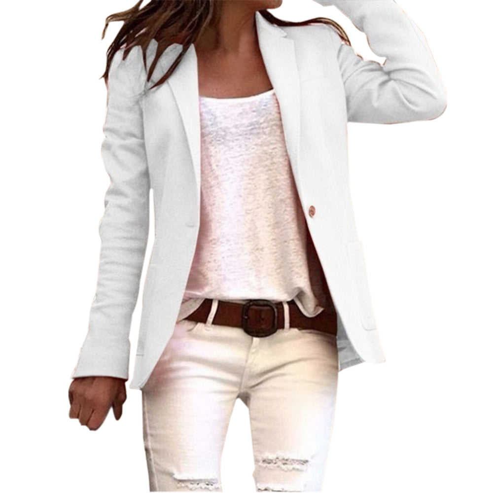 Smalle Blazer Met Lange Mouwen Voor Dames | Werk