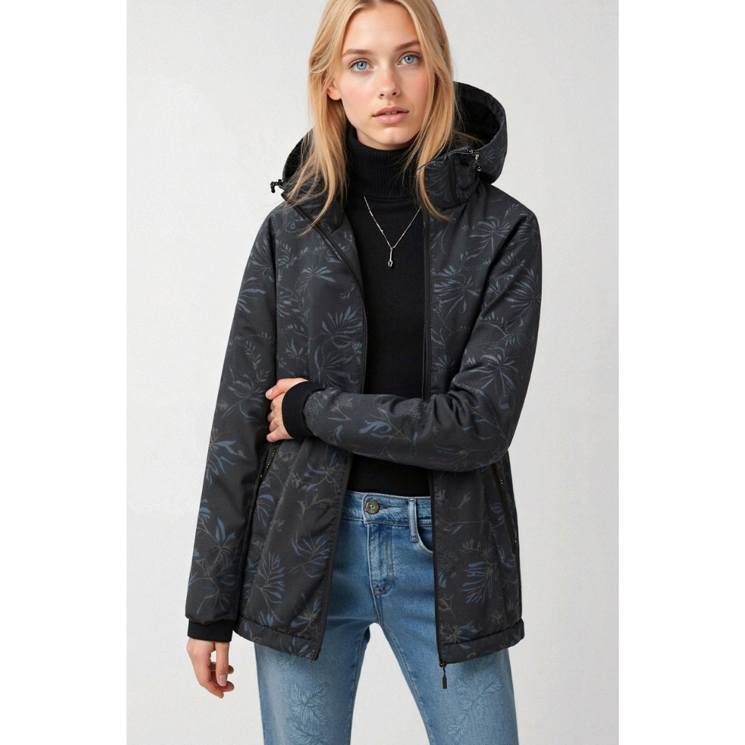 Dames-Hooded Windbreaker met Rits – Licht & Sportief