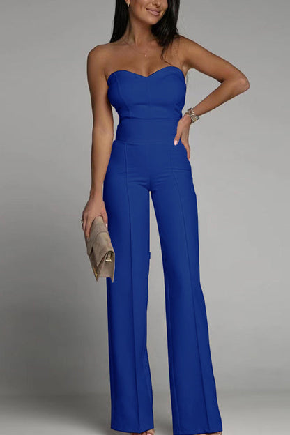 Elaris | Strapless Jumpsuit met Hoge Taille en Elegante Snit