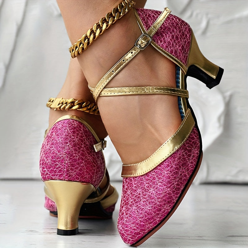 Vienna | Elegante Hakken met Buckle Straps en Glansafwerking