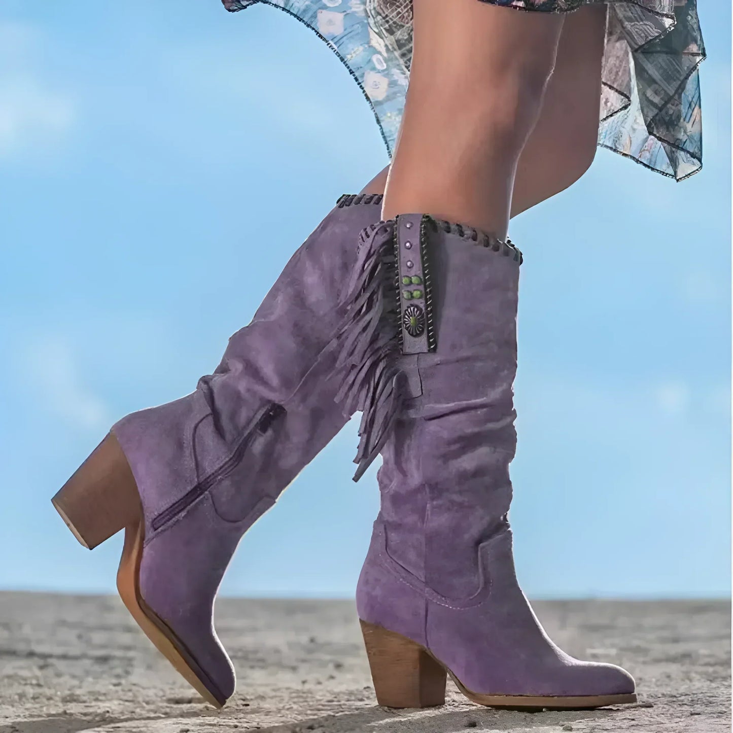 ZARENA | Leren Cowboylaarzen voor Dames