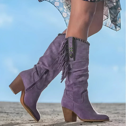 ZARENA | Leren Cowboylaarzen voor Dames