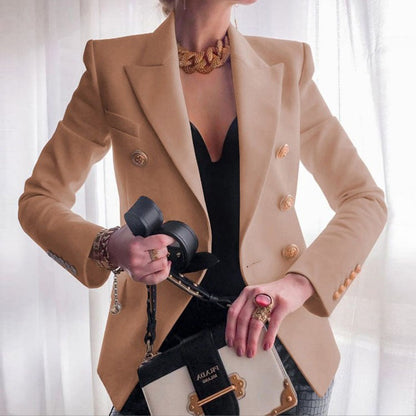 Soraya | Luxe Getailleerde Blazer met Dubbele Knopenrij