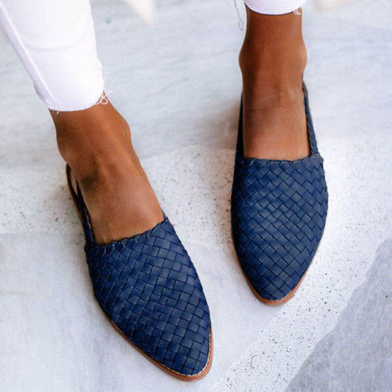 NAZAN | Chique Gevlochten Slingback Ballerina