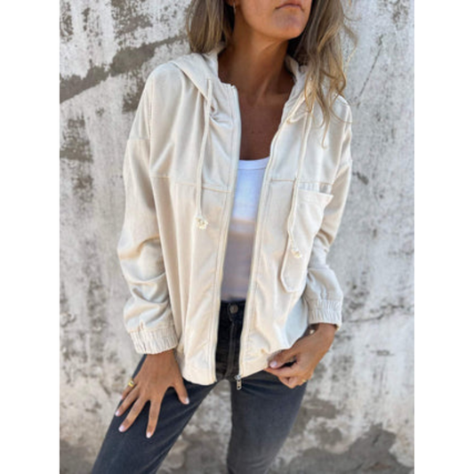 Dames-hoodie met rits – Comfortabel & Modern