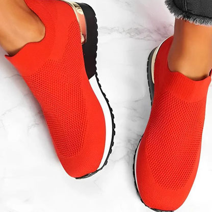 LYMARA | Orthopedische dames sneakers zonder veters – Ademend mesh en elastische instap