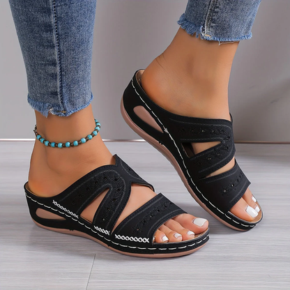 Noriva | Orthopedische Comfortslippers met Open Sleehak